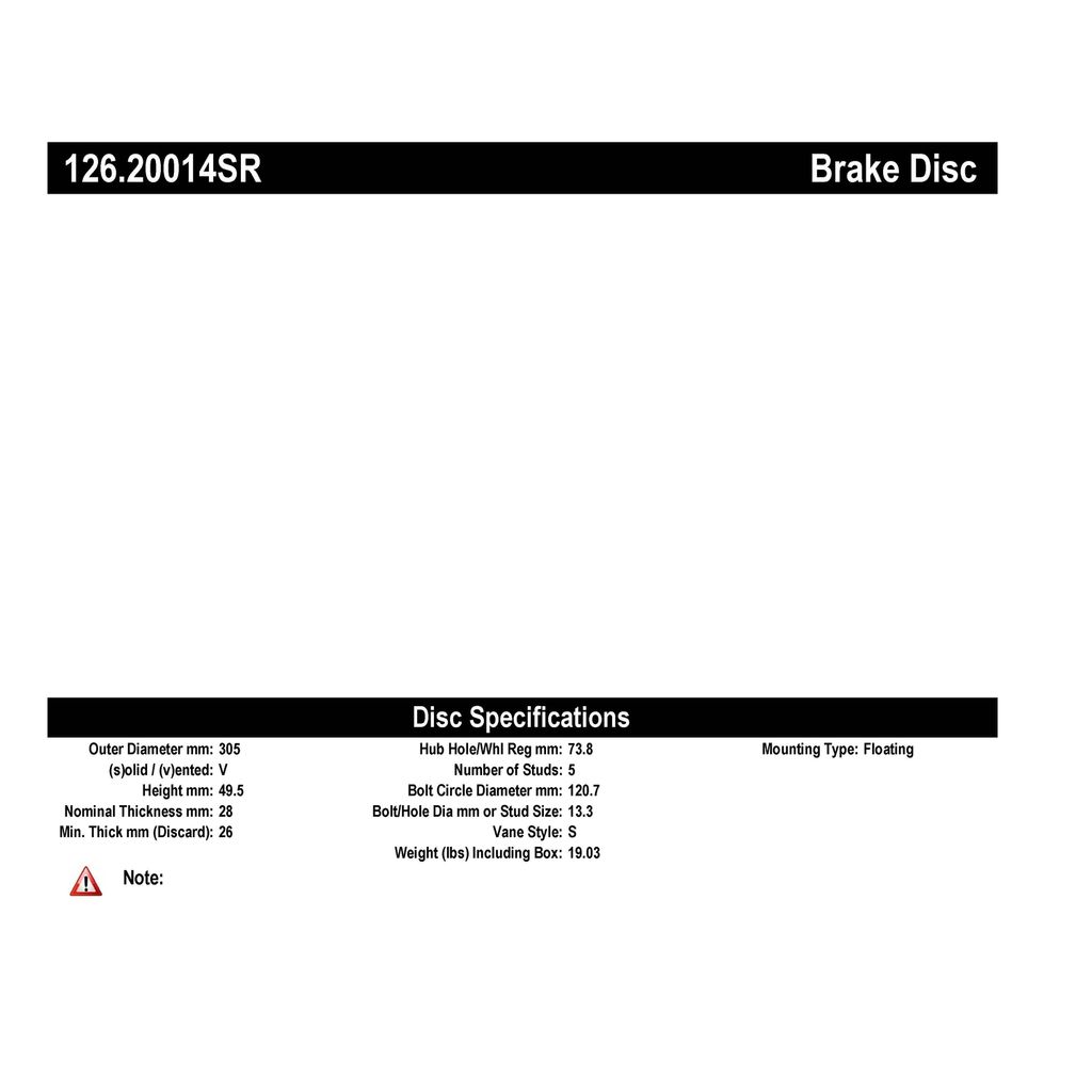 Sport Slotted Brake Rotor