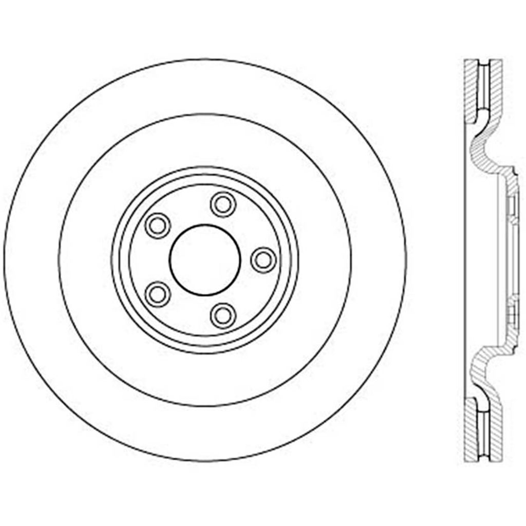 Stoptech 126.20031SR - Sport Slotted Brake Rotor