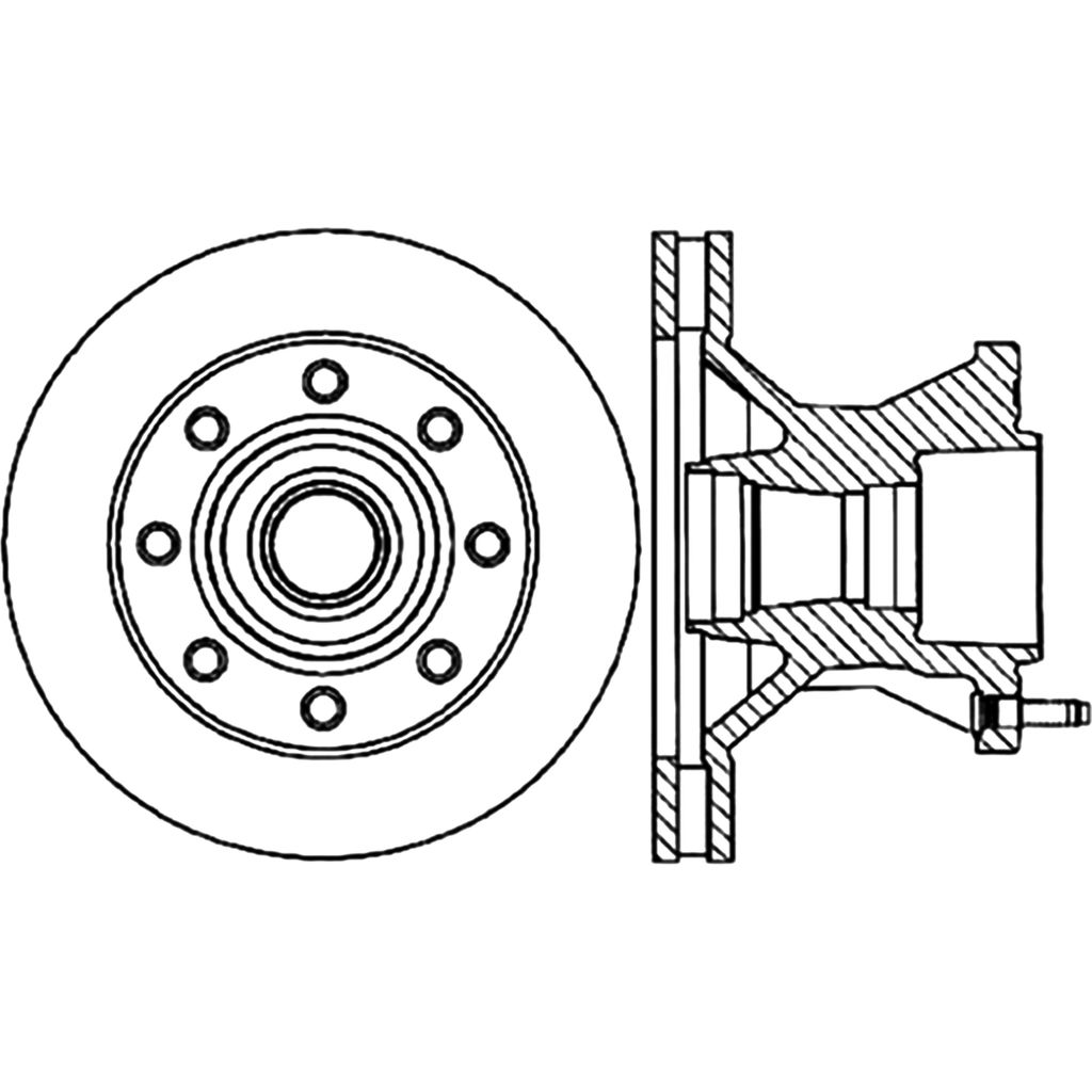 Stoptech 126.66001CSR - Cryo Sport Slotted Brake Rotor