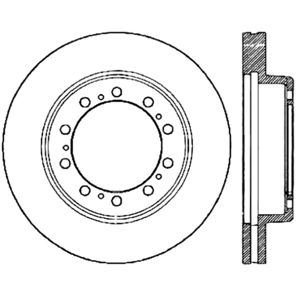 Stoptech 126.80001SL - Sport Slotted Brake Rotor
