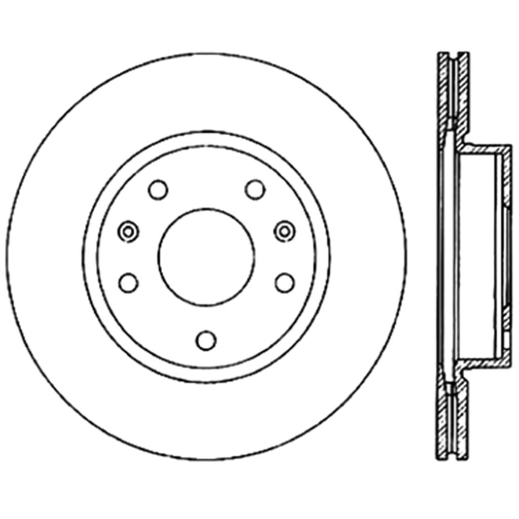 Sport Disc Brake Rotor, Drilled and Slotted