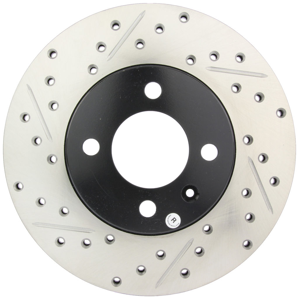Stoptech 127.33023CR - Sportstop Cryo Drilled and Slotted Brake Rotor
