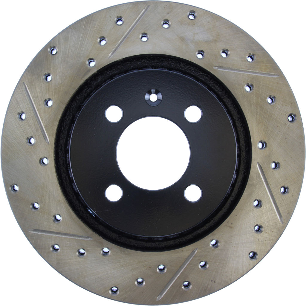 Stoptech 127.33028CR - Sportstop Cryo Drilled and Slotted Brake Rotor