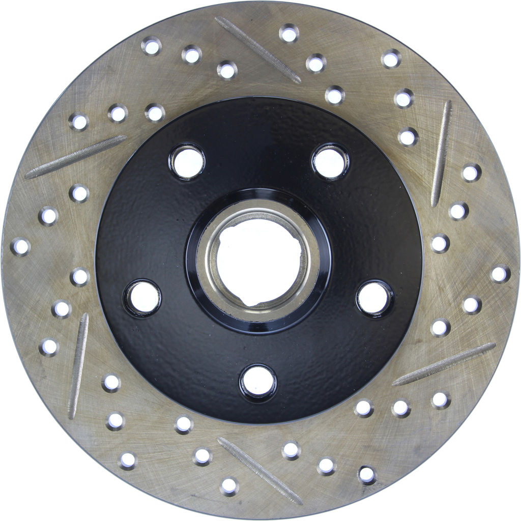 Stoptech 127.33035CL - Sportstop Cryo Drilled and Slotted Brake Rotor