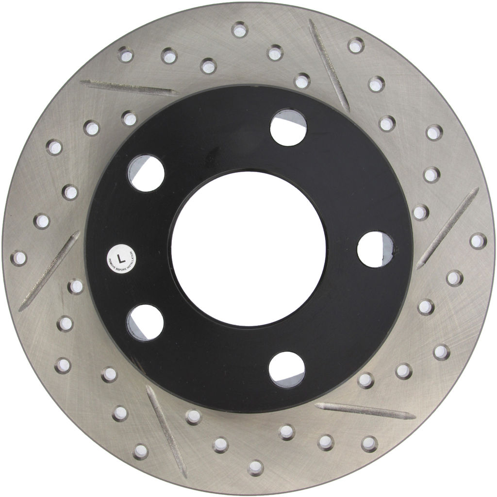 Stoptech 127.33038CL - Sportstop Cryo Drilled and Slotted Brake Rotor