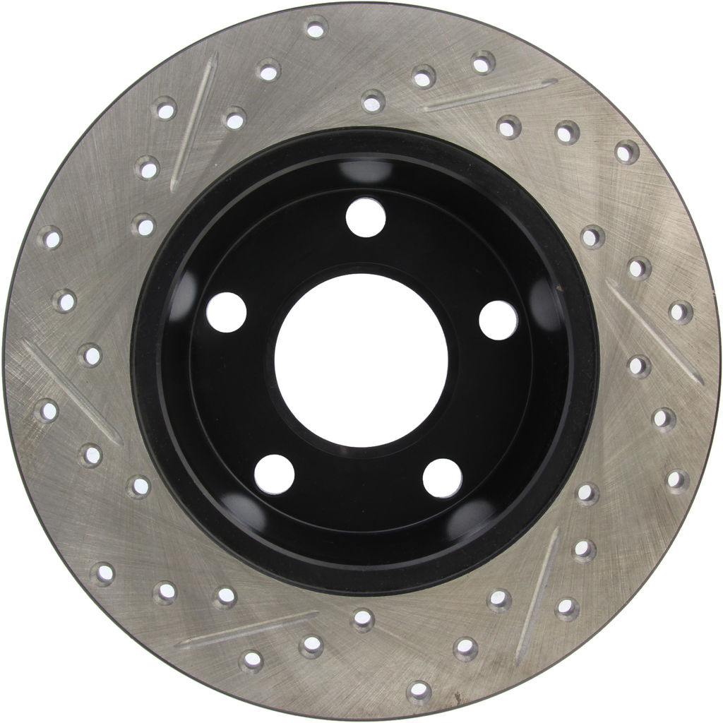 Stoptech 127.33063L - Sport Drilled and Slotted Brake Rotor