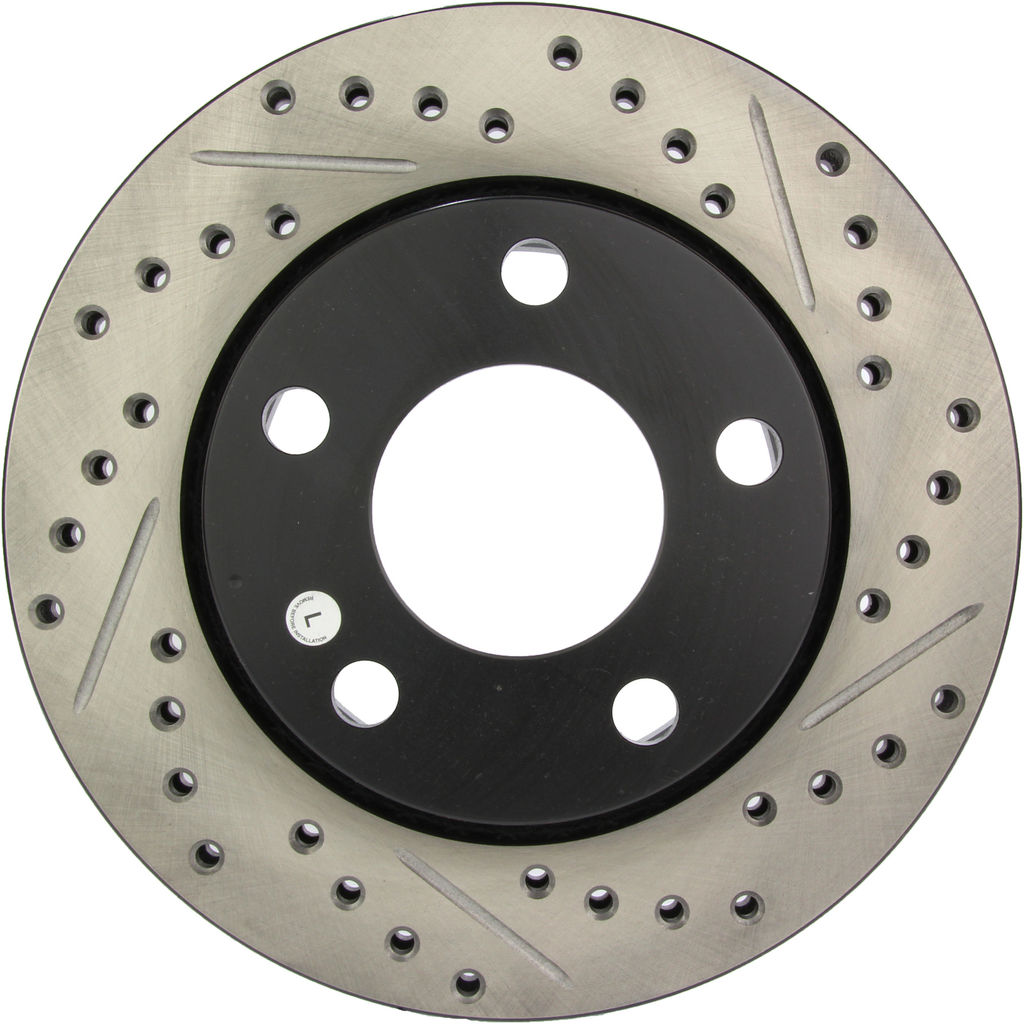 Stoptech 127.33067CL - Sportstop Cryo Drilled and Slotted Brake Rotor