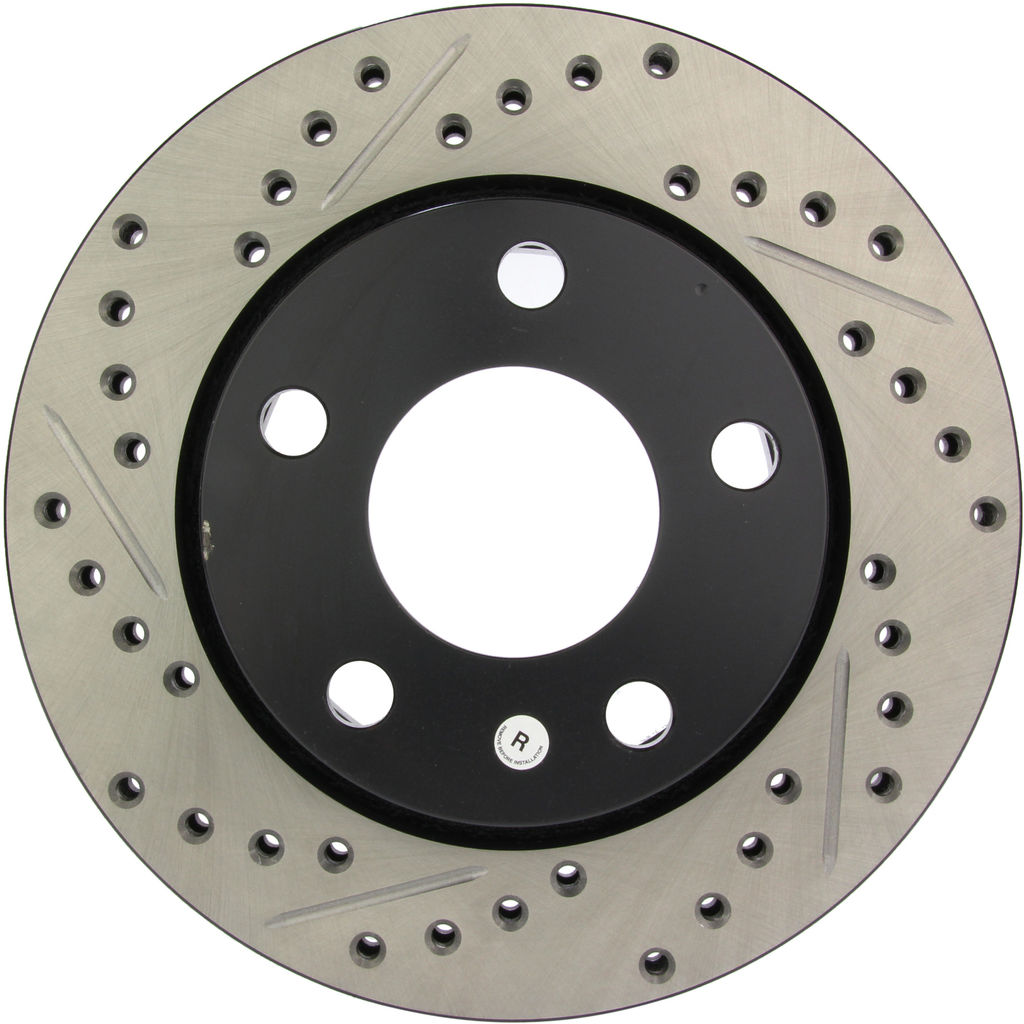 Stoptech 127.33067CR - Sportstop Cryo Drilled and Slotted Brake Rotor