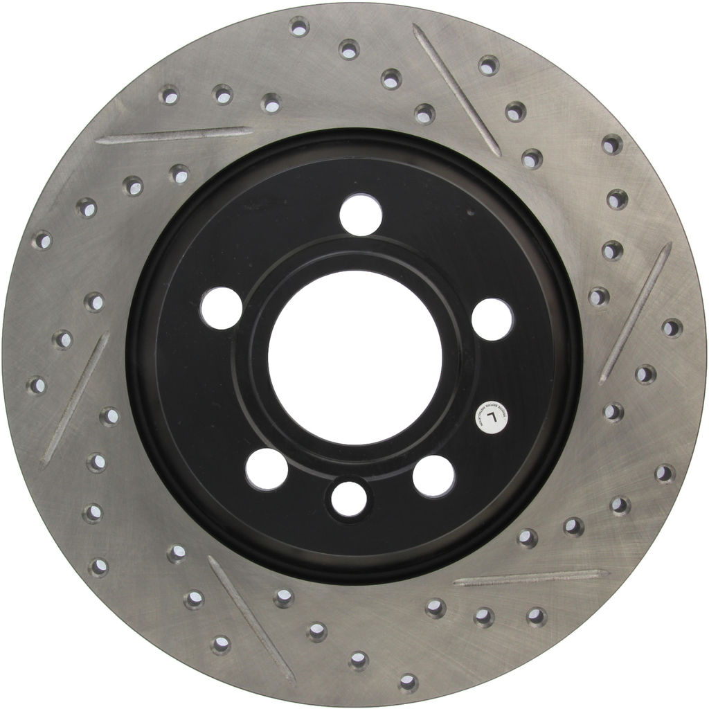 Stoptech 127.33076CL - Sportstop Cryo Drilled and Slotted Brake Rotor