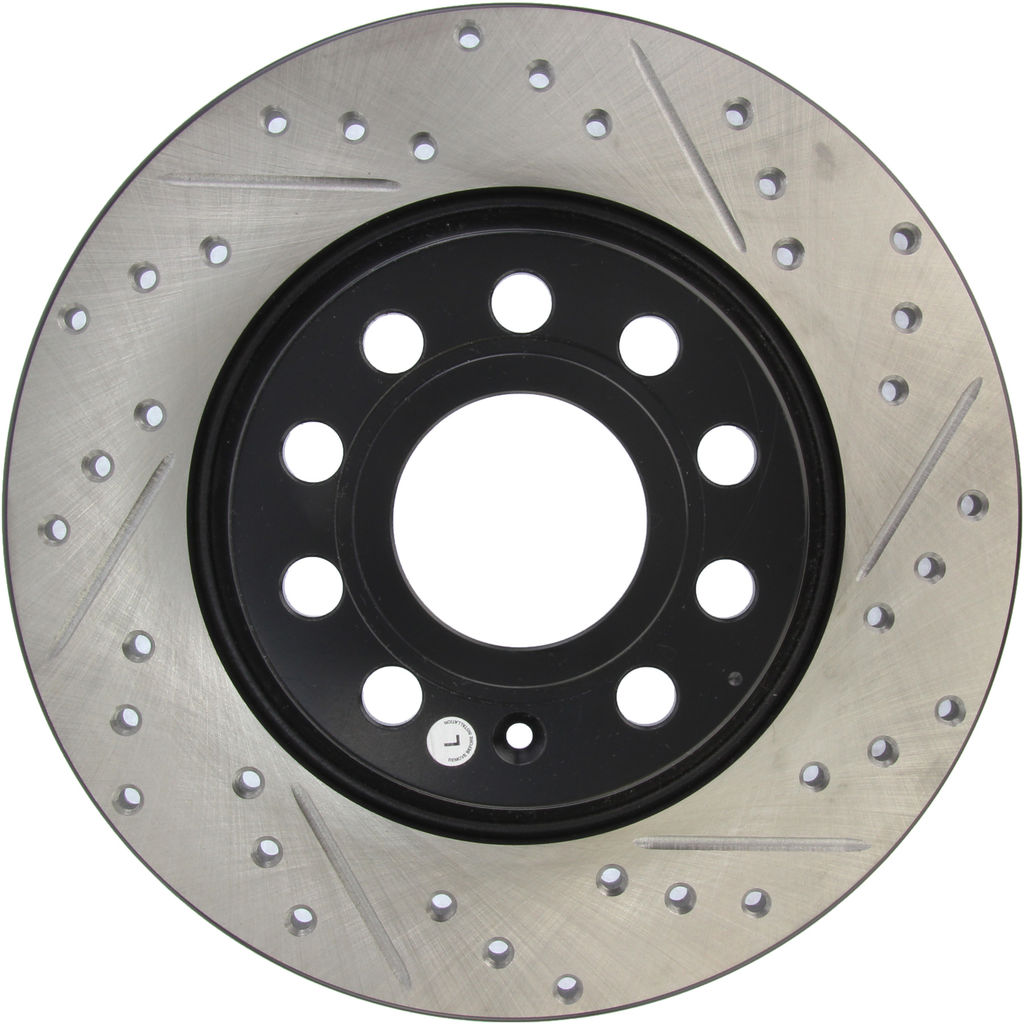 Stoptech 127.33099L - Sport Drilled and Slotted Brake Rotor