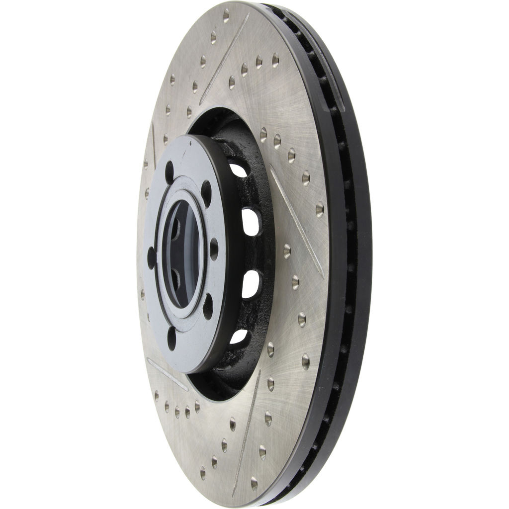 Stoptech 127.33107R - Sport Drilled and Slotted Brake Rotor
