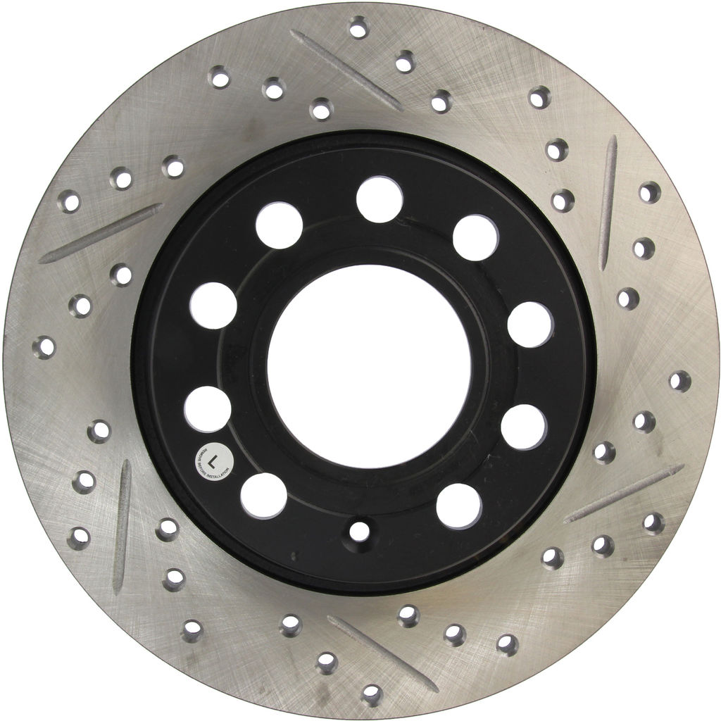 Stoptech 127.33108CL - Sportstop Cryo Drilled and Slotted Brake Rotor