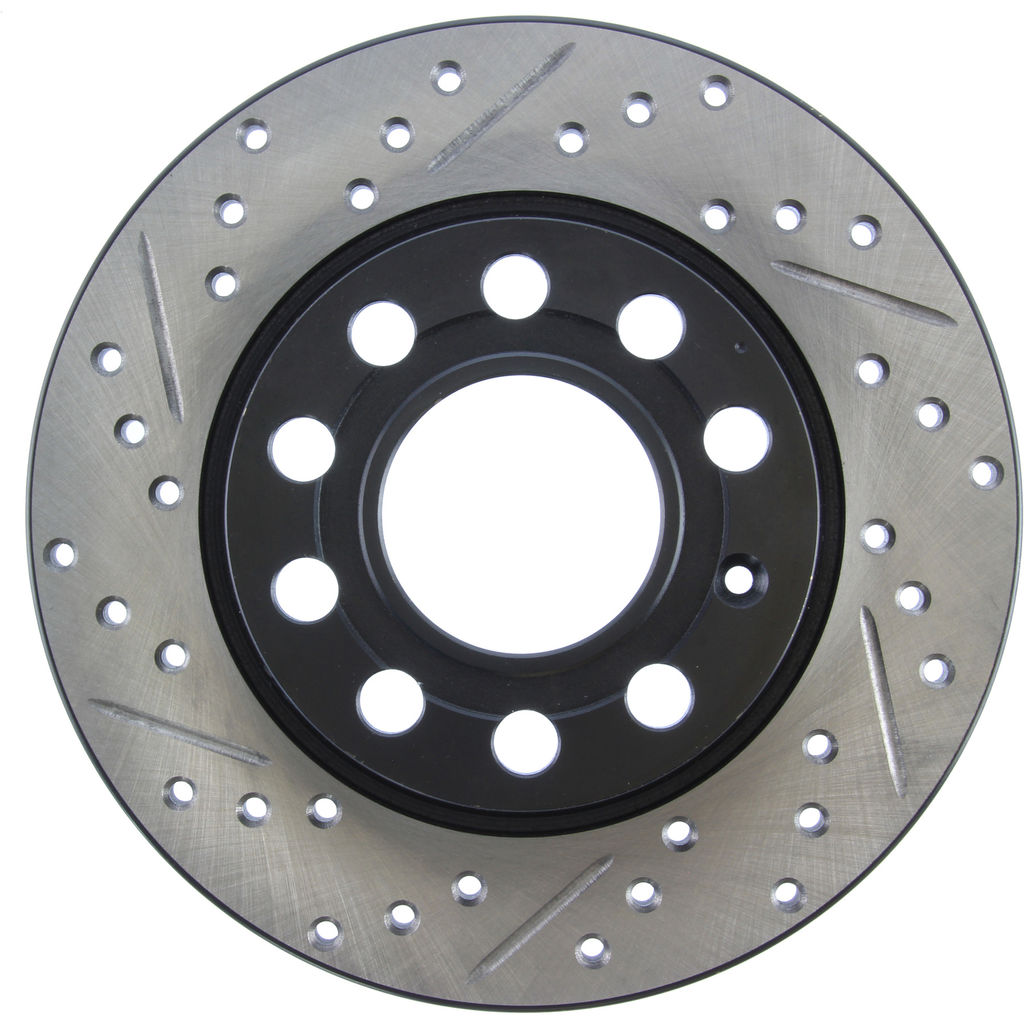 Stoptech 127.33108CR - Sportstop Cryo Drilled and Slotted Brake Rotor