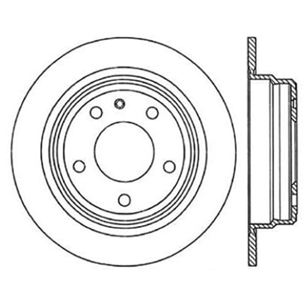 Stoptech 127.34016CL - Sportstop Cryo Drilled and Slotted Brake Rotor