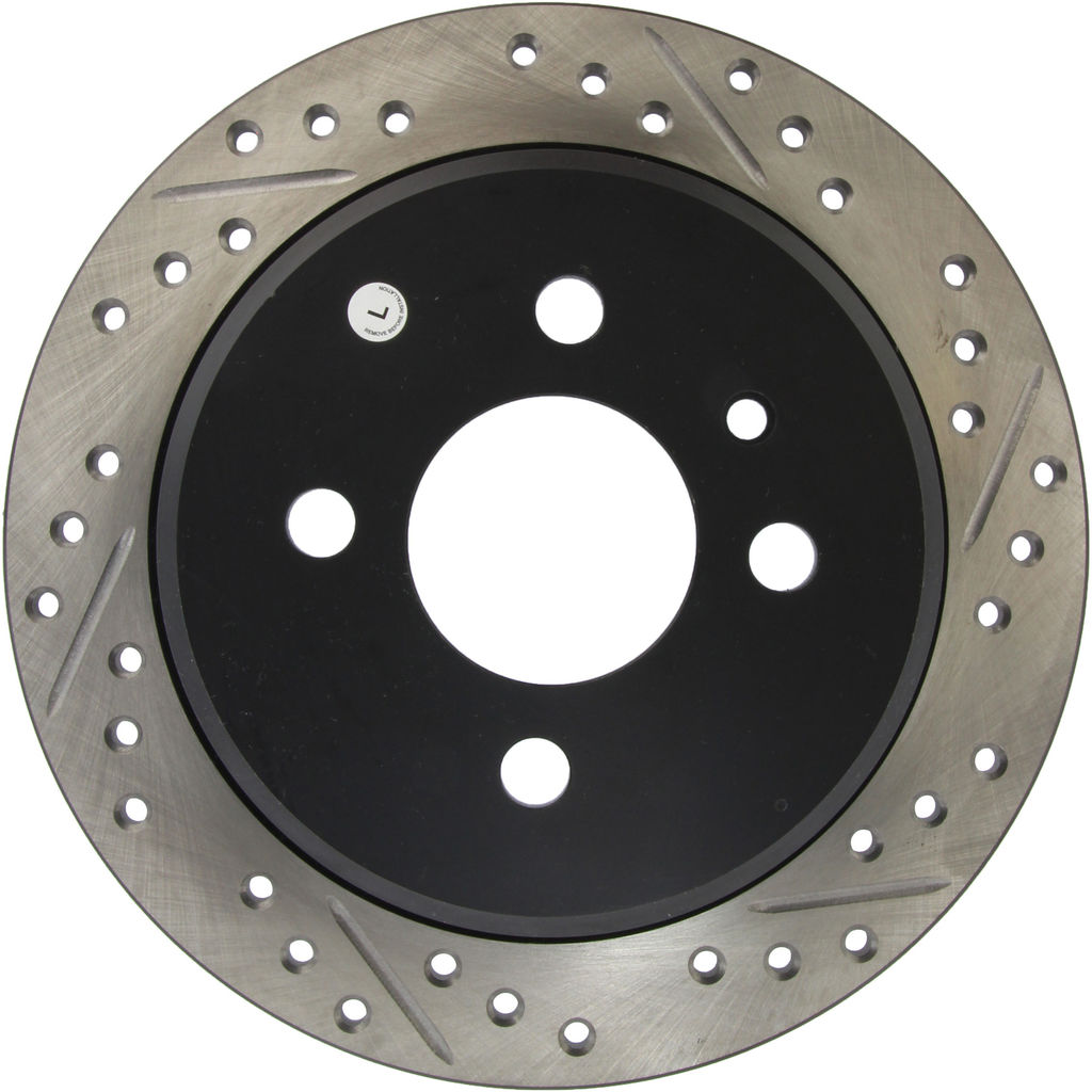 Stoptech 127.34019L - Sport Drilled and Slotted Brake Rotor