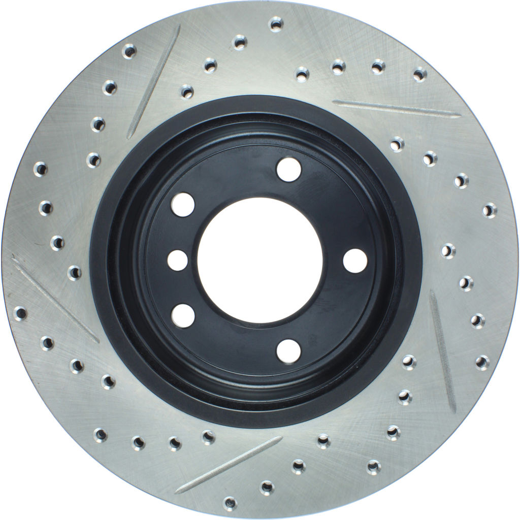 Stoptech 127.34048L - Sport Drilled and Slotted Brake Rotor