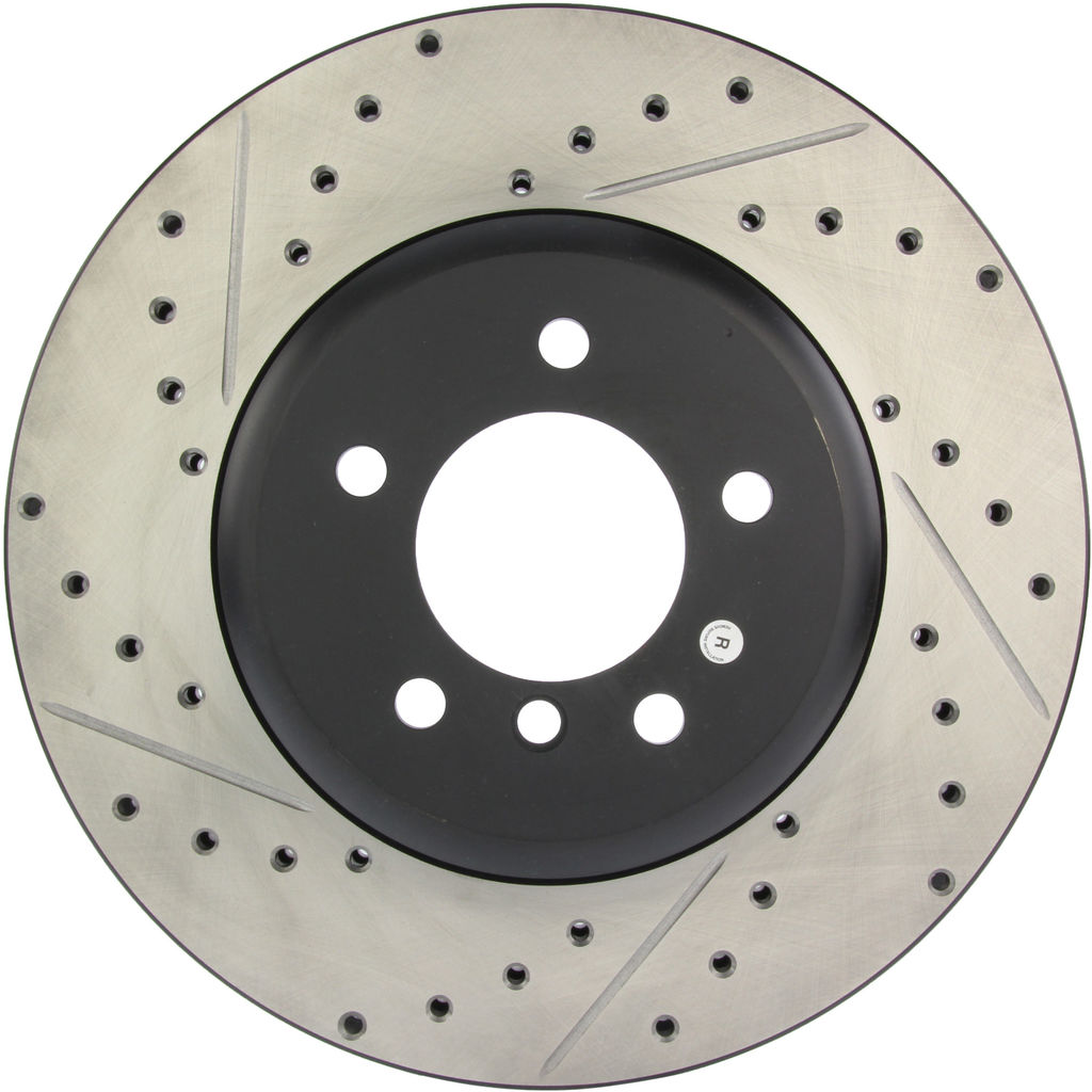 Stoptech 127.34071CR - Sportstop Cryo Drilled and Slotted Brake Rotor