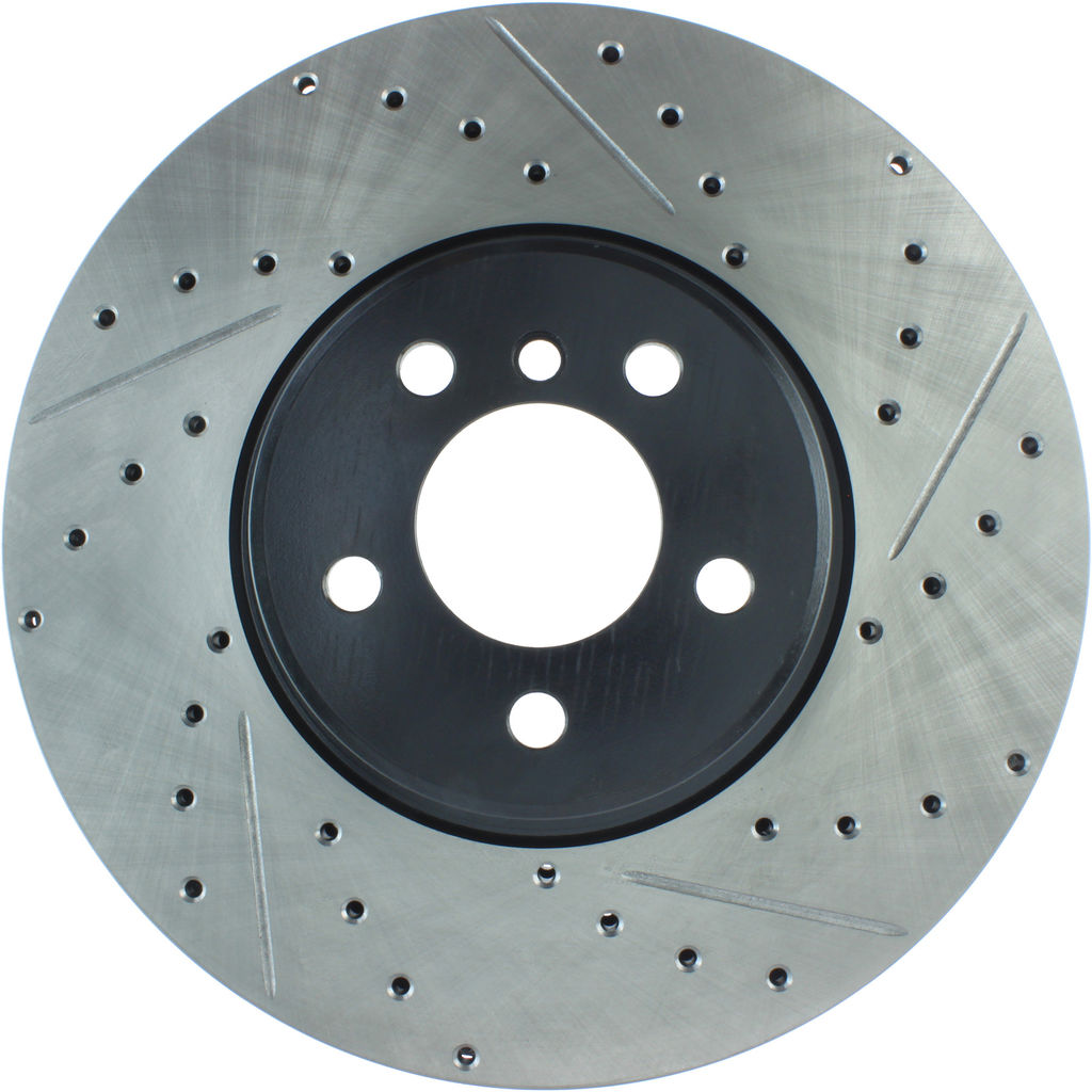 Stoptech 127.34112L - Sport Drilled and Slotted Brake Rotor