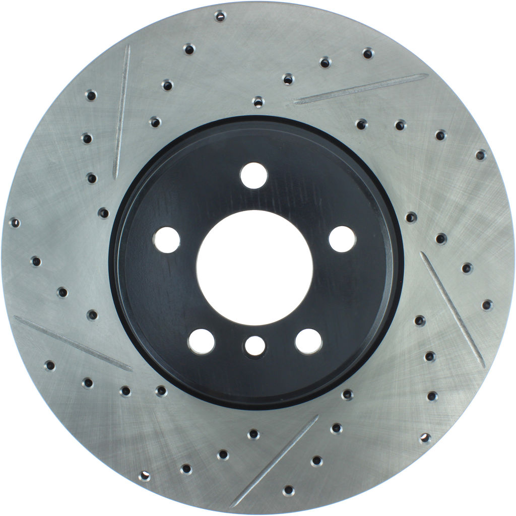 Stoptech 127.34112R - Sport Drilled and Slotted Brake Rotor