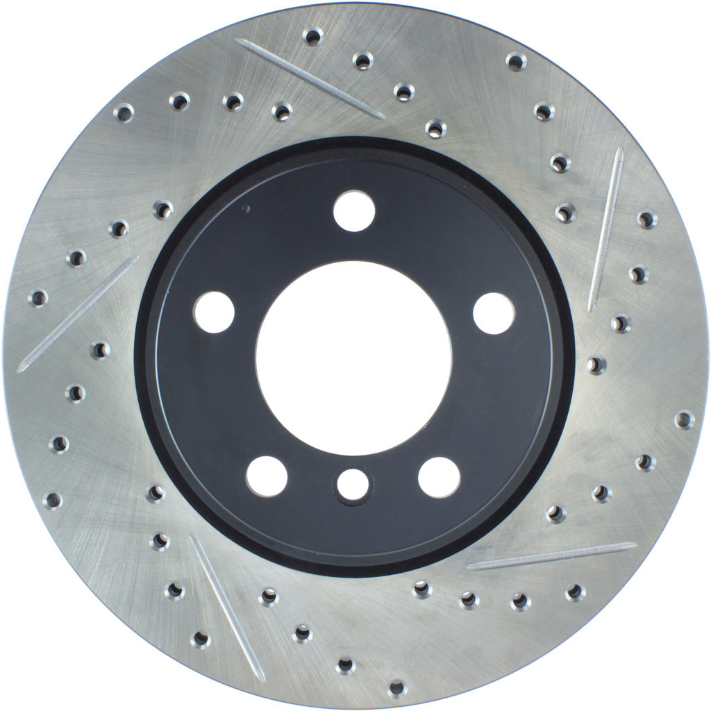 Stoptech 127.34138L - Sport Drilled and Slotted Brake Rotor
