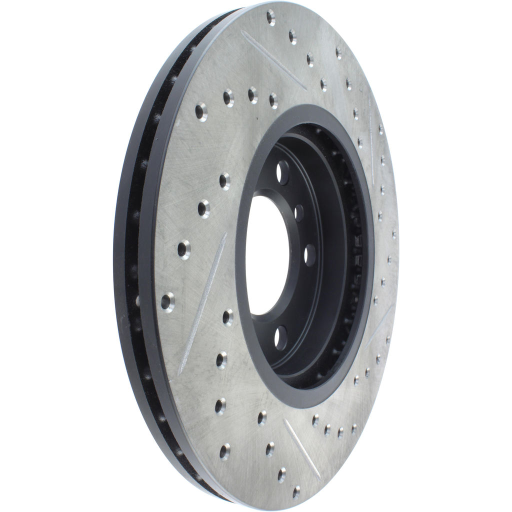 Stoptech 127.34138R - Sport Drilled and Slotted Brake Rotor