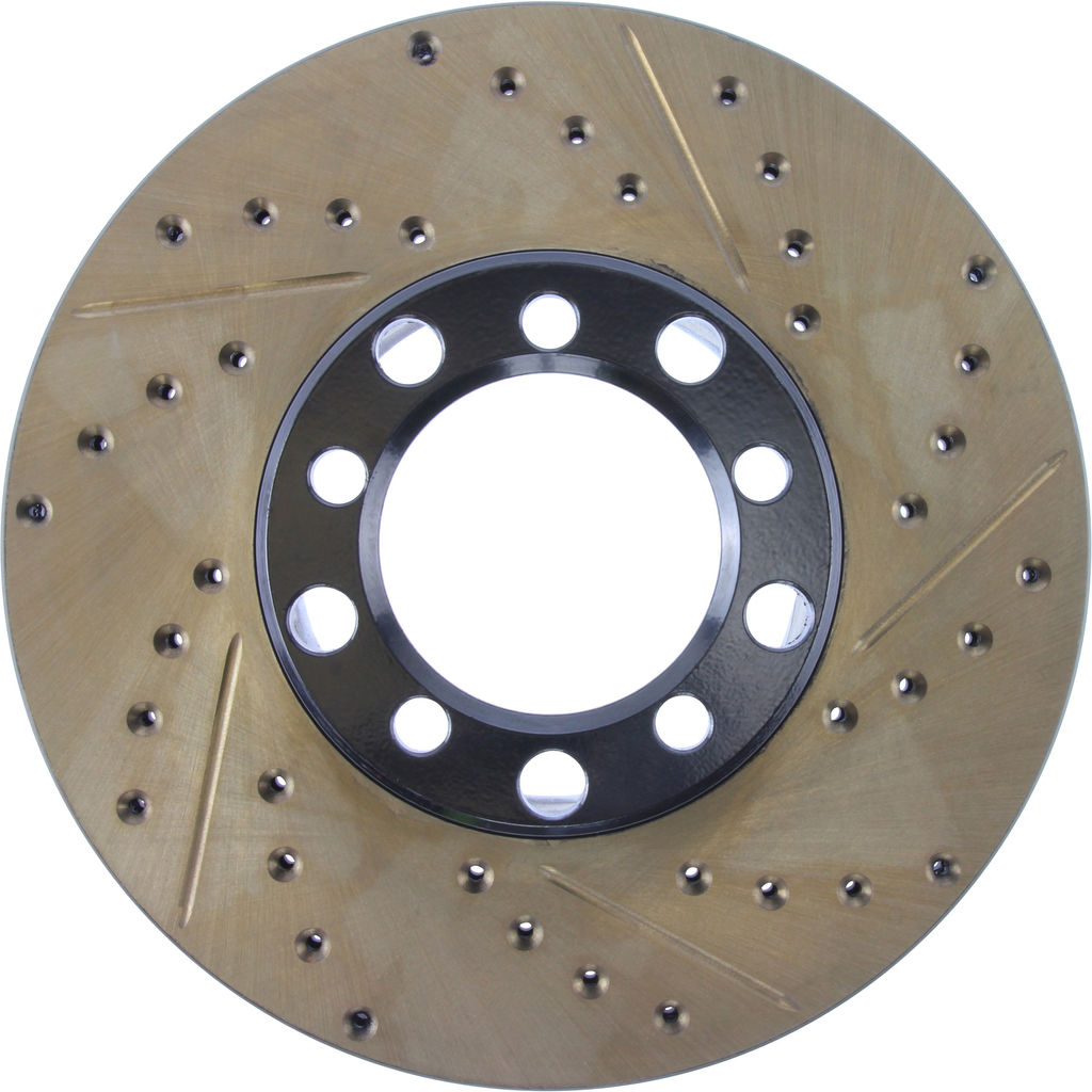Stoptech 127.35008CL - Sportstop Cryo Drilled and Slotted Brake Rotor