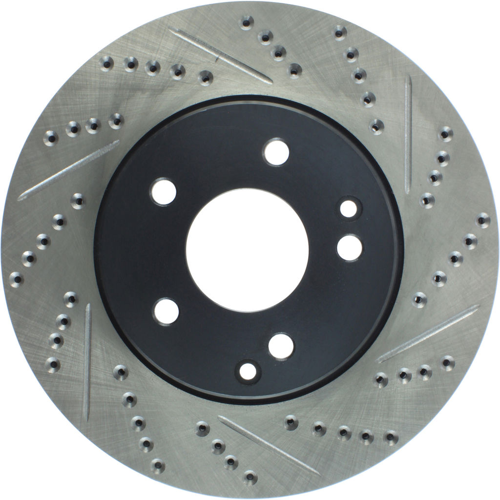 Stoptech 127.35057CL - Sportstop Cryo Drilled and Slotted Brake Rotor
