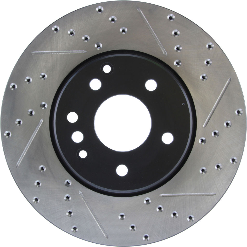 Stoptech 127.35058CL - Sportstop Cryo Drilled and Slotted Brake Rotor