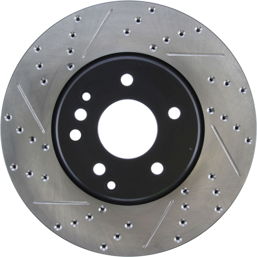 Stoptech 127.35058CR - Sportstop Cryo Drilled and Slotted Brake Rotor