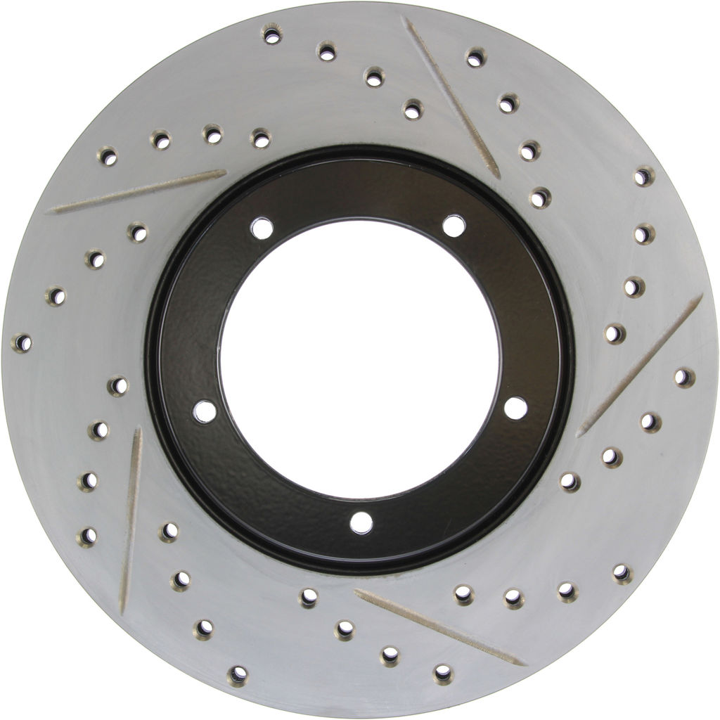 Stoptech 127.37001CL - Sportstop Cryo Drilled and Slotted Brake Rotor