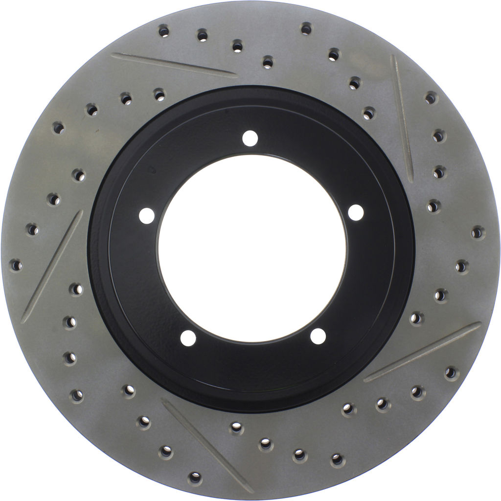Stoptech 127.37020CL - Sportstop Cryo Drilled and Slotted Brake Rotor