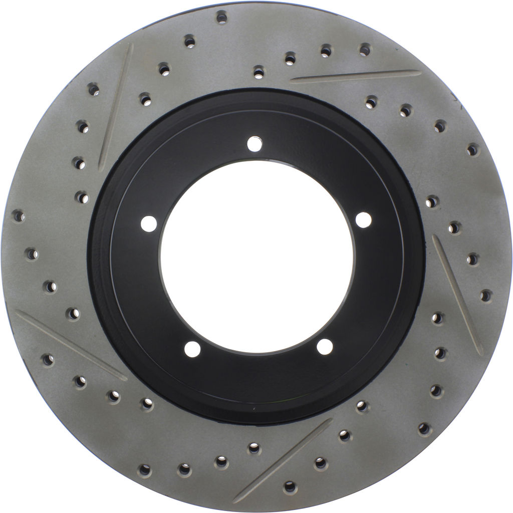 Stoptech 127.37020CR - Sportstop Cryo Drilled and Slotted Brake Rotor