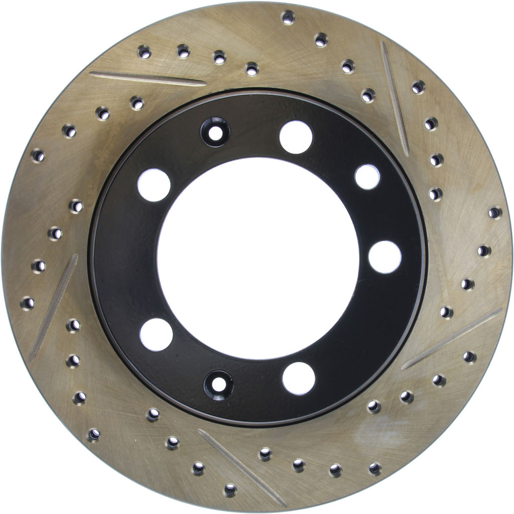 Stoptech 127.37023CL - Sportstop Cryo Drilled and Slotted Brake Rotor