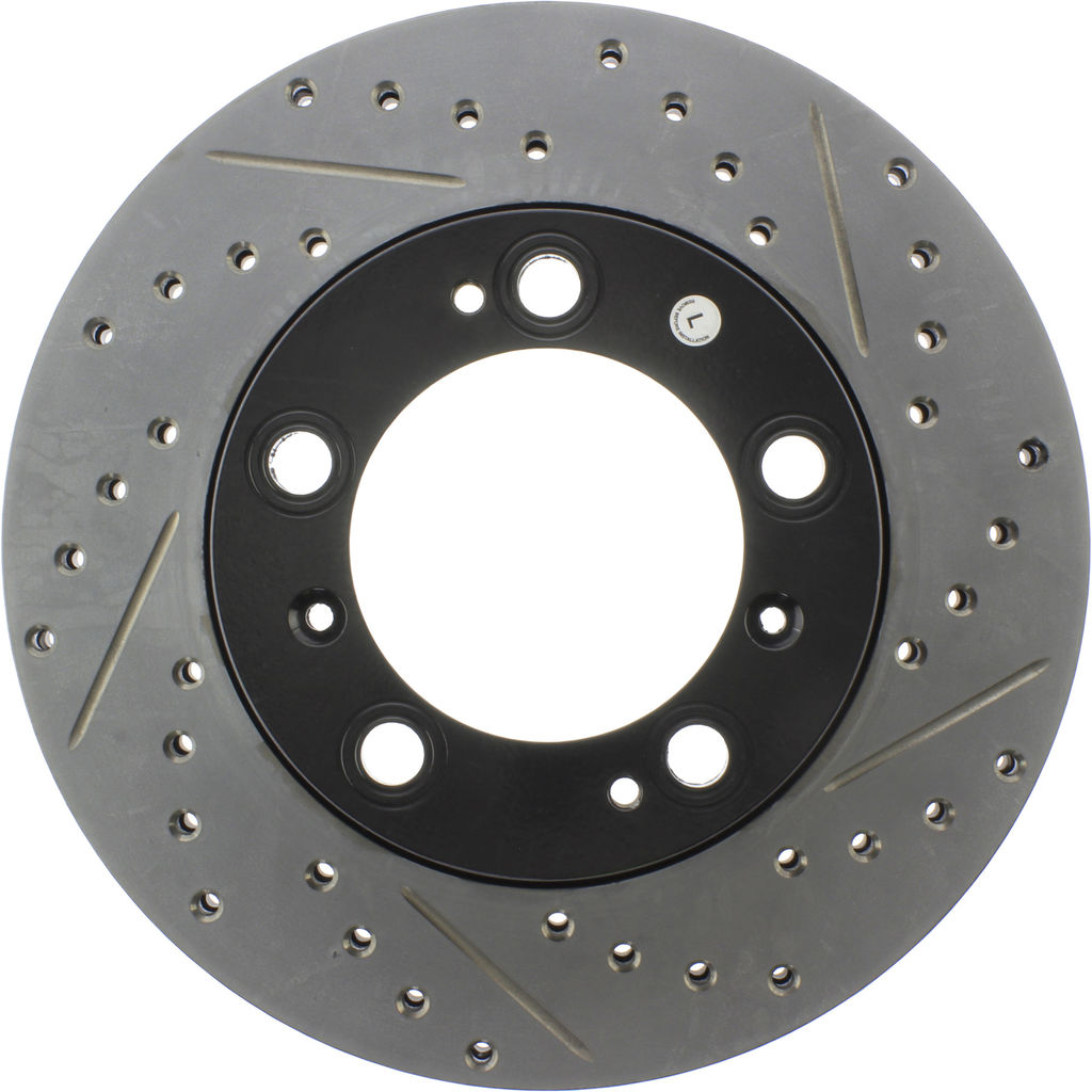 Stoptech 127.37030CL - Sportstop Cryo Drilled and Slotted Brake Rotor