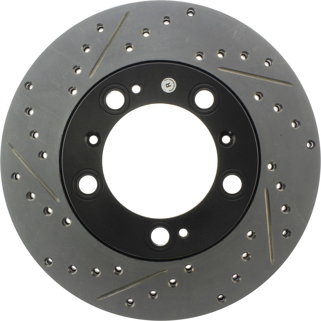 Stoptech 127.37030CR - Sportstop Cryo Drilled and Slotted Brake Rotor