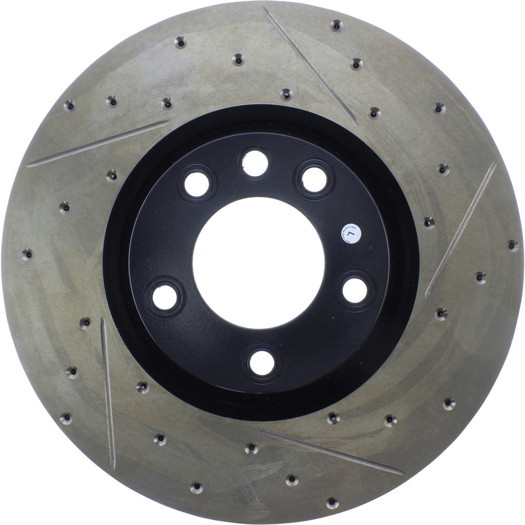 Stoptech 127.37056L - Sport Drilled and Slotted Brake Rotor