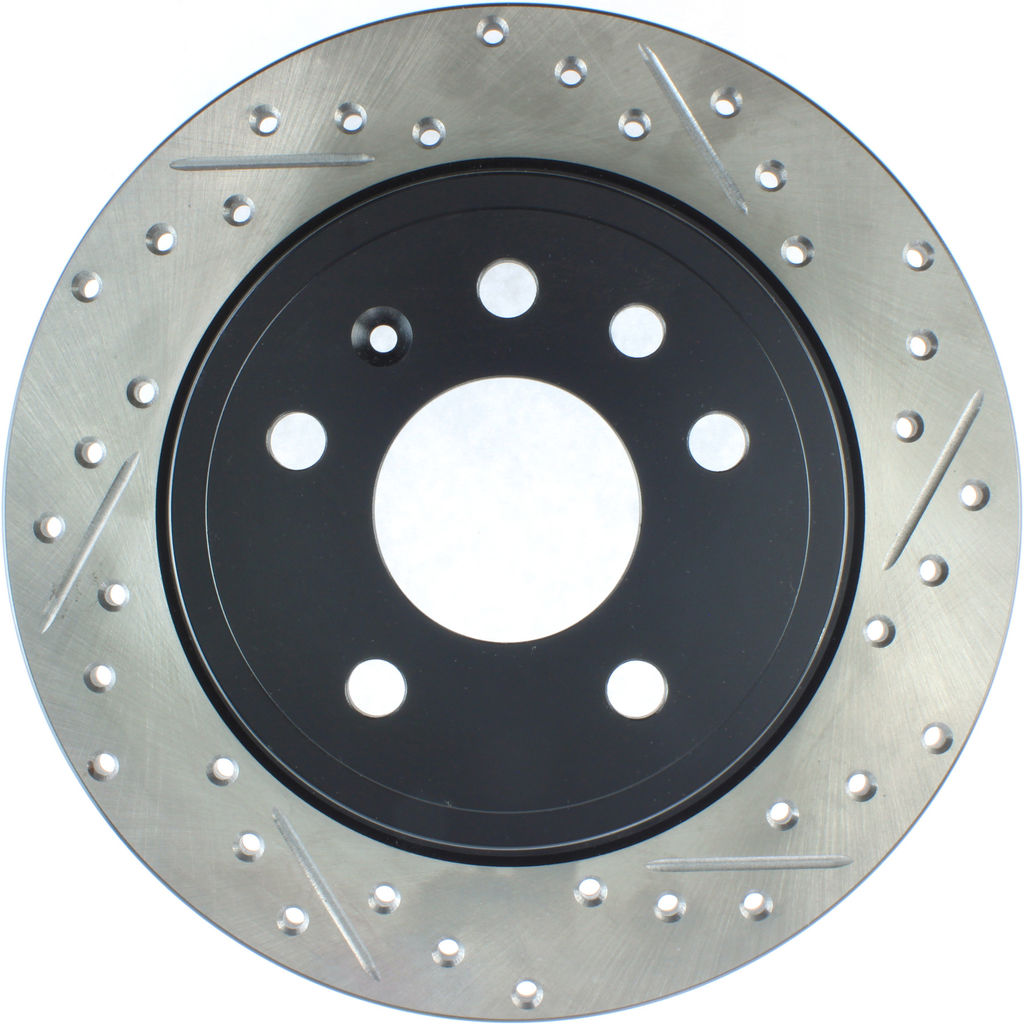 Stoptech 127.38013L - Sport Drilled and Slotted Brake Rotor