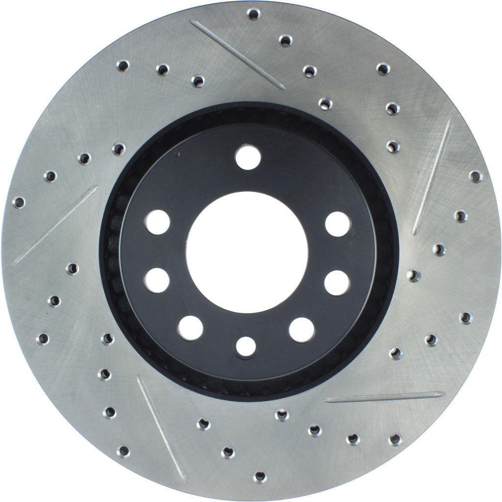 Stoptech 127.38014L - Sport Drilled and Slotted Brake Rotor