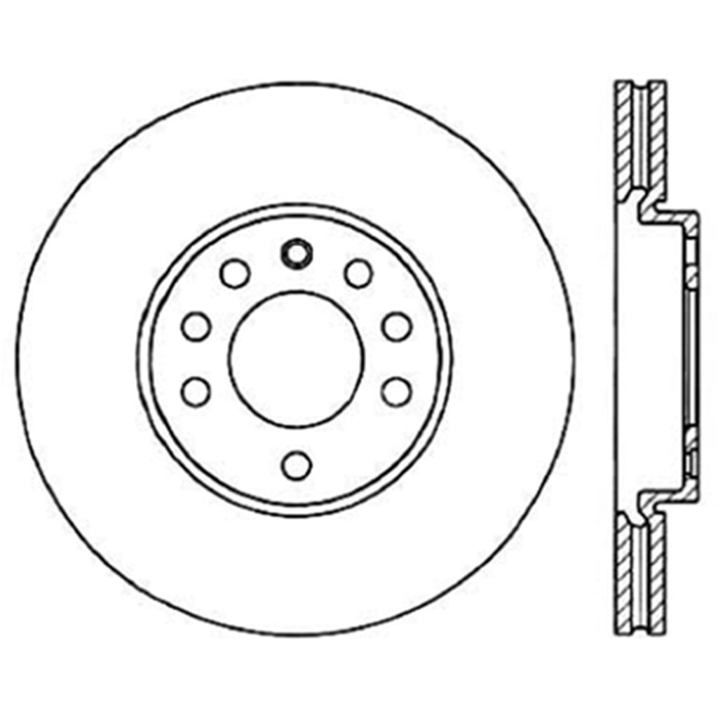 Stoptech 127.38016L - Sport Drilled and Slotted Brake Rotor