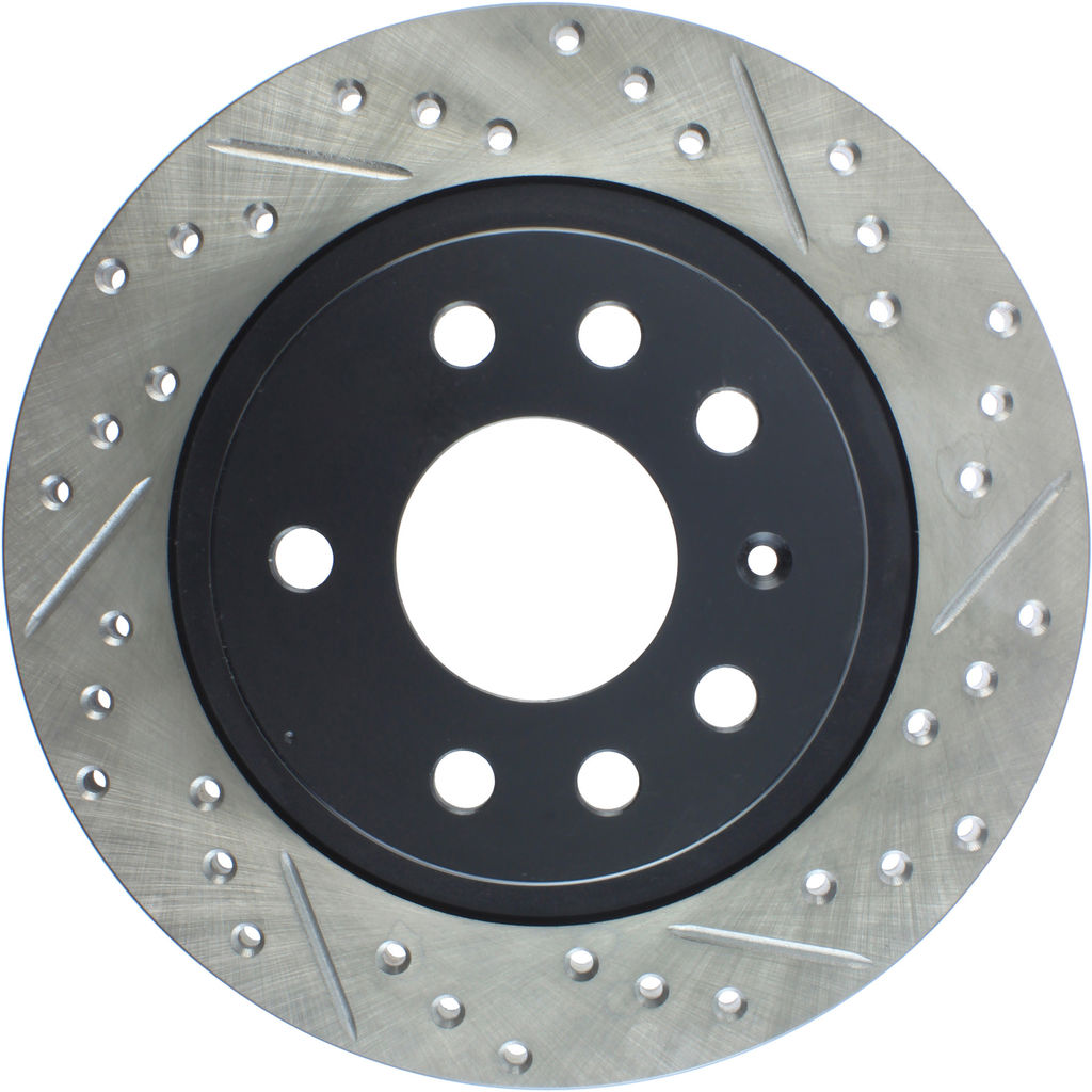 Stoptech 127.38018L - Sport Drilled and Slotted Brake Rotor