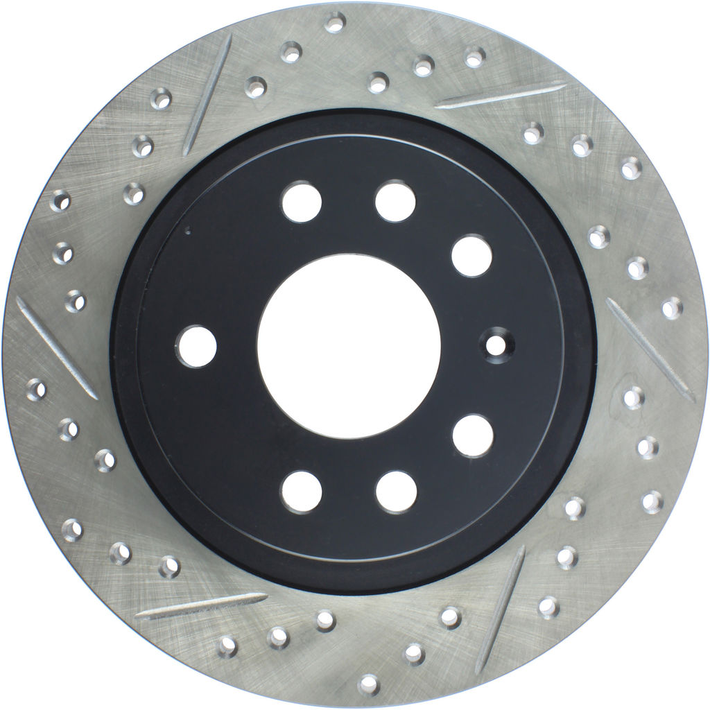 Stoptech 127.38018R - Sport Drilled and Slotted Brake Rotor