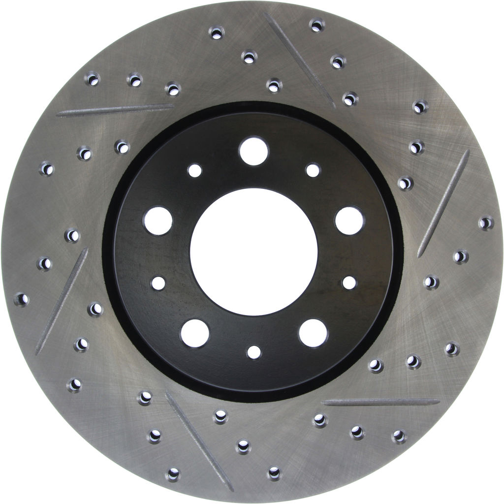 Stoptech 127.39019CL - Sportstop Cryo Drilled and Slotted Brake Rotor