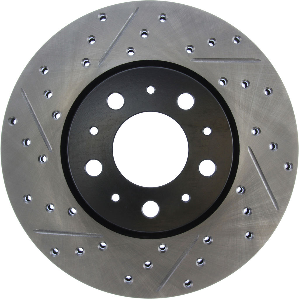 Stoptech 127.39019CR - Sportstop Cryo Drilled and Slotted Brake Rotor