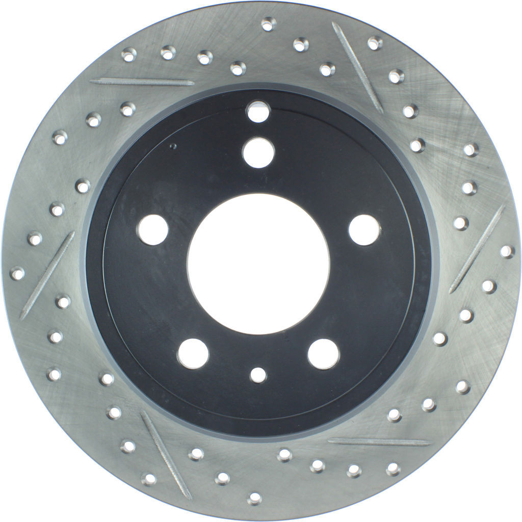 Stoptech 127.39020CL - Sportstop Cryo Drilled and Slotted Brake Rotor