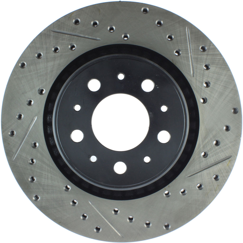Stoptech 127.39023CL - Sportstop Cryo Drilled and Slotted Brake Rotor
