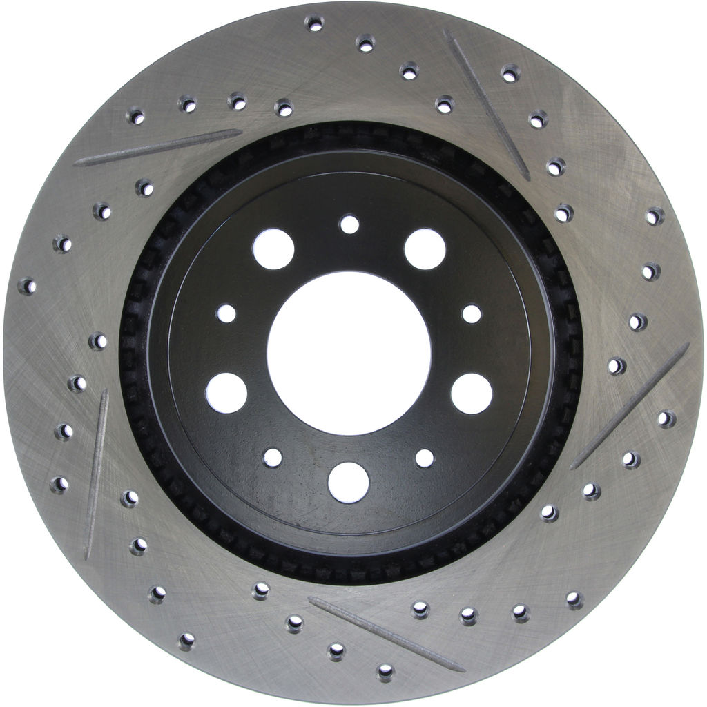 Stoptech 127.39033CL - Sportstop Cryo Drilled and Slotted Brake Rotor