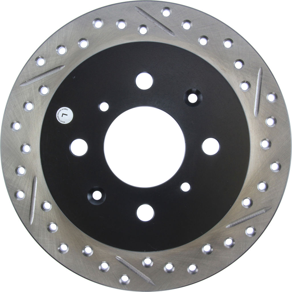 Stoptech 127.40017L - Sport Drilled and Slotted Brake Rotor