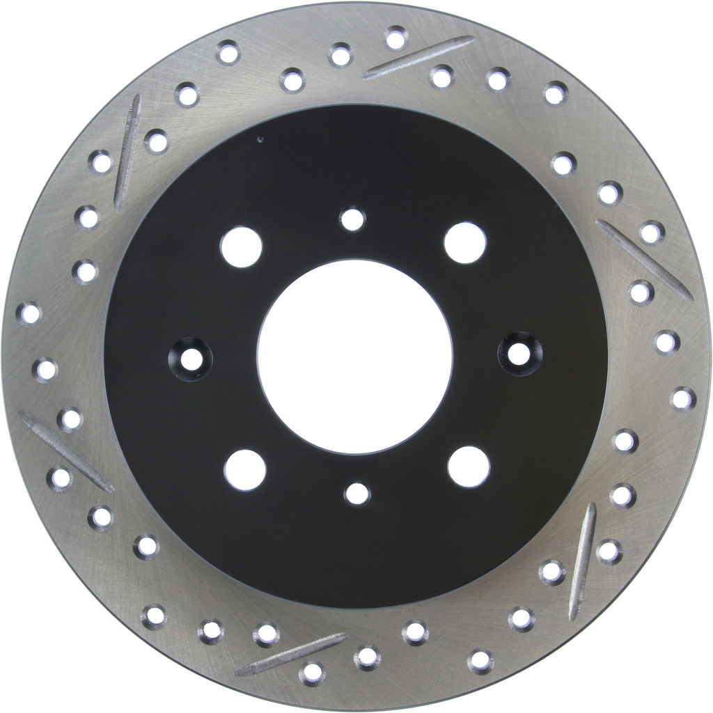 Stoptech 127.40017R - Sport Drilled and Slotted Brake Rotor