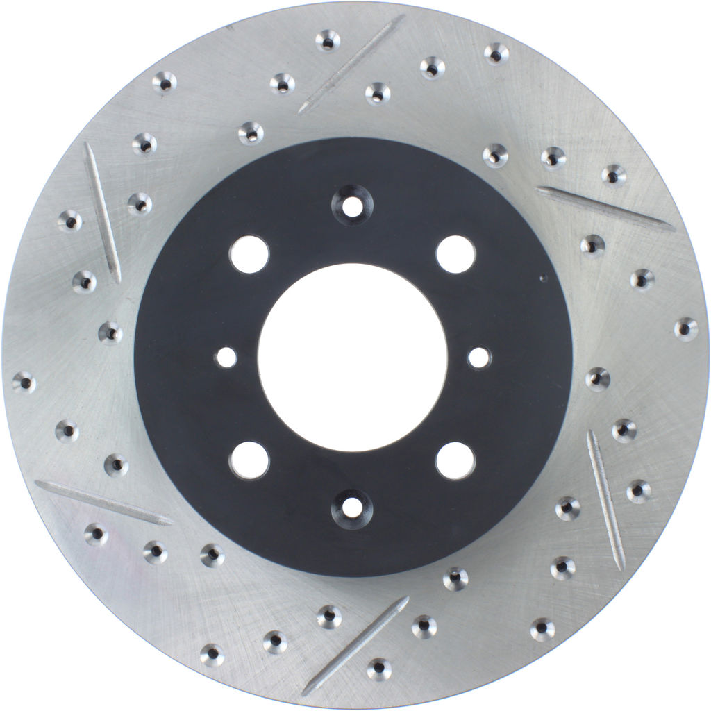 Stoptech 127.40021R - Sport Drilled and Slotted Brake Rotor