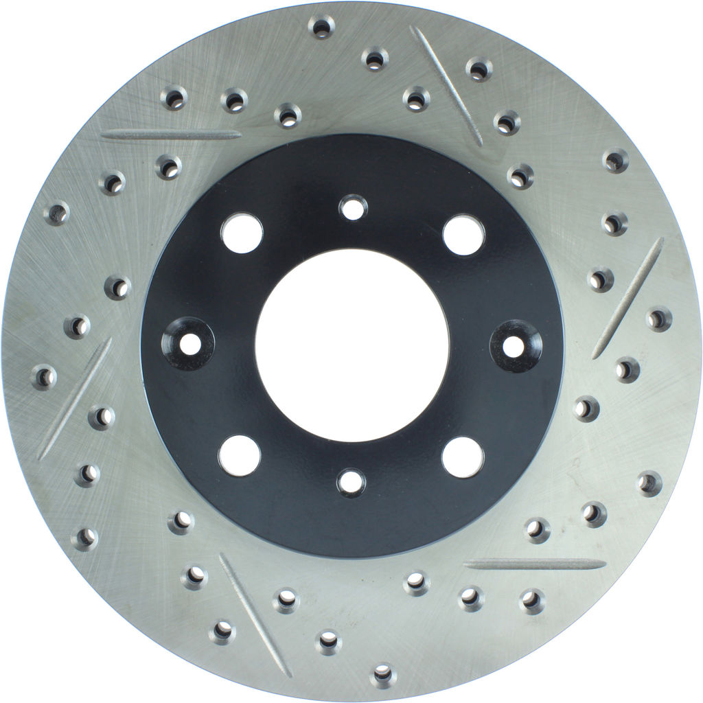 Stoptech 127.40023CL - Sportstop Cryo Drilled and Slotted Brake Rotor
